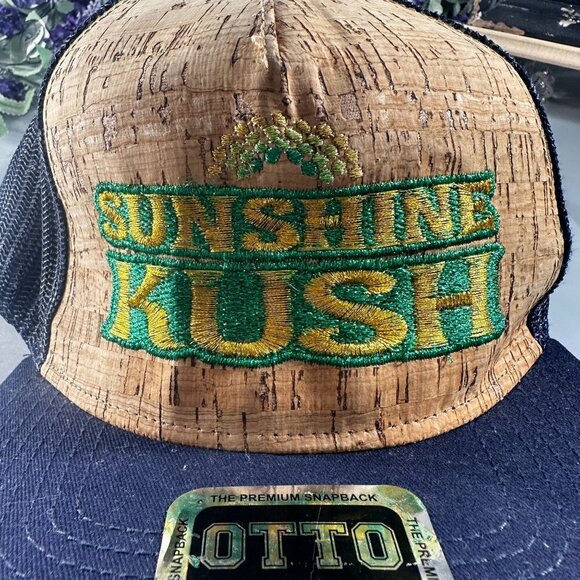 Sunshini Kush Cap Otto Snapback Baseball Trucker Hat 5 Panel Embroidered - Picture 6 of 15